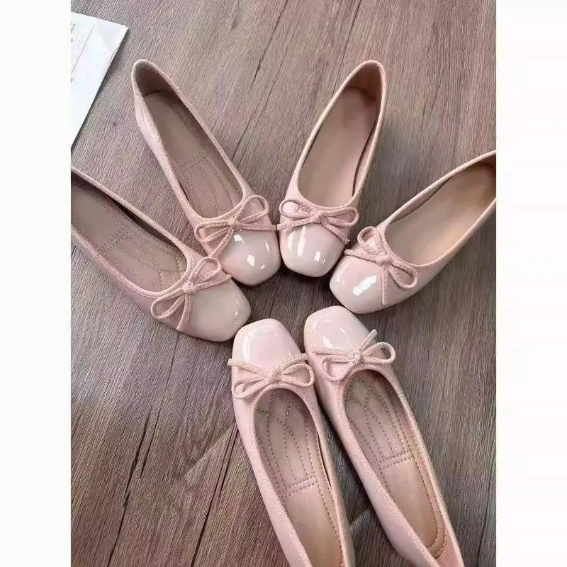 Loafer Flat Women - Women Ballet Flats Square Toe Bowknot