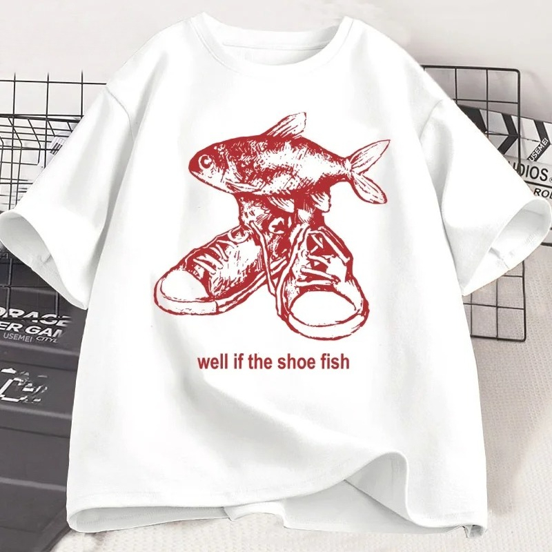 Women'S Shoes In The 90S - Shoe Fish Cursed T-Shirt Tees Funny