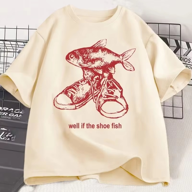 Shoe Fish Cursed T-Shirt Y2K T - Women'S Shoes In The 90S recension och pris