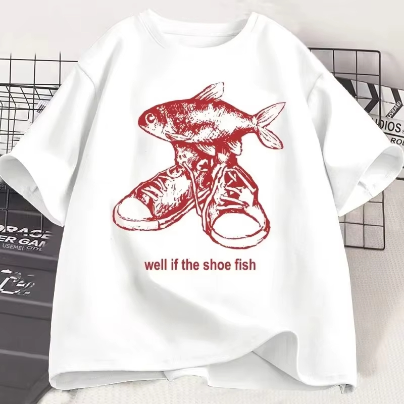 Shoe Fish Cursed T-Shirt Y2K T - Women'S Shoes In The 90S recension och pris