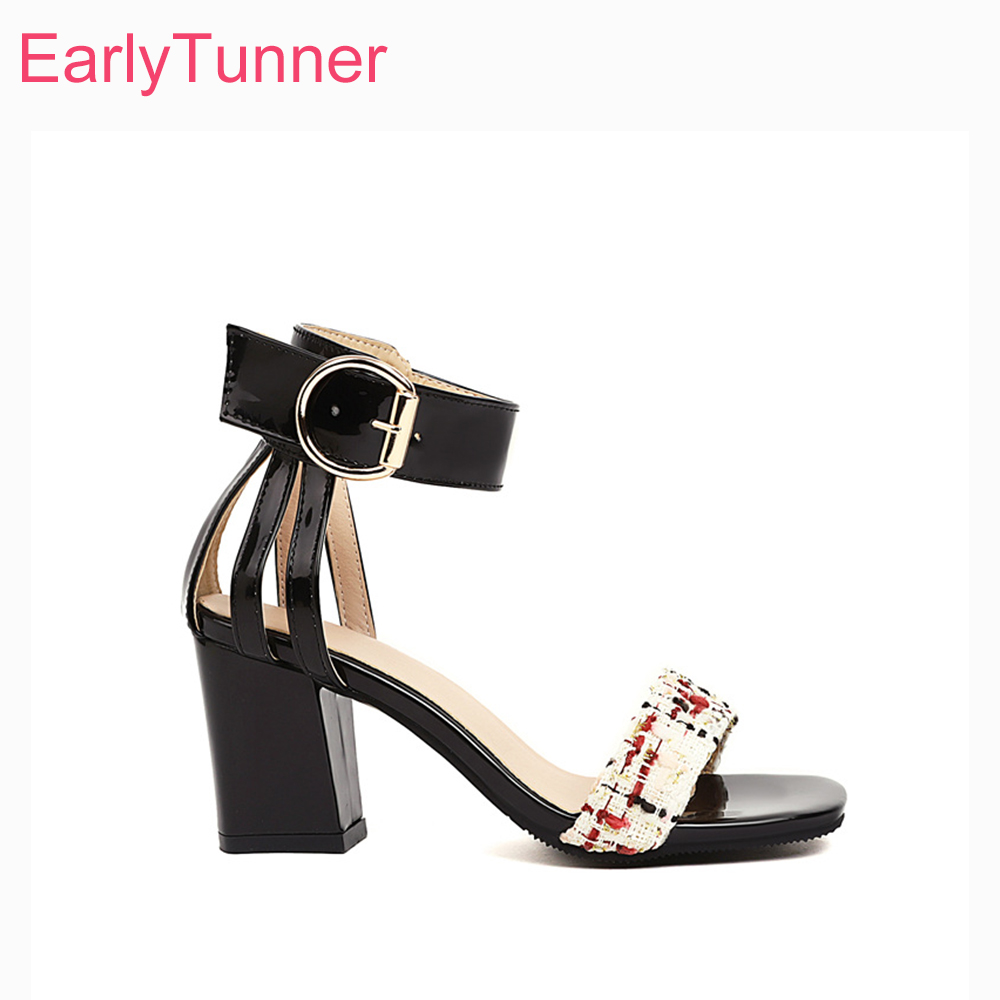 2026 Summer Tweed Ankle Strap  - Women'S Shoes In Size 12 recension och pris