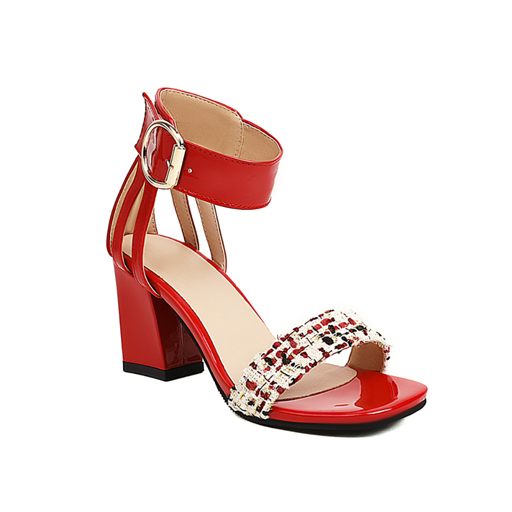 2026 Summer Tweed Ankle Strap  - Women'S Shoes In Size 12 recension och pris