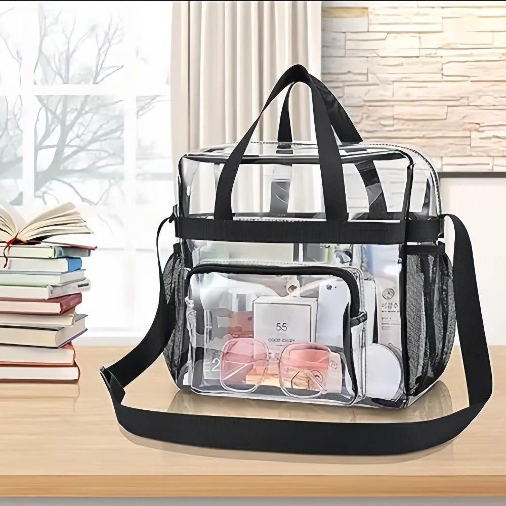 Clear Tote Bag Heavy Duty Plas - Women Shoes Zipper recension och pris