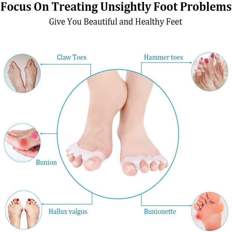 1 Pair Silicone Toe Separators - Women'S Shoes With Bunions recension och pris