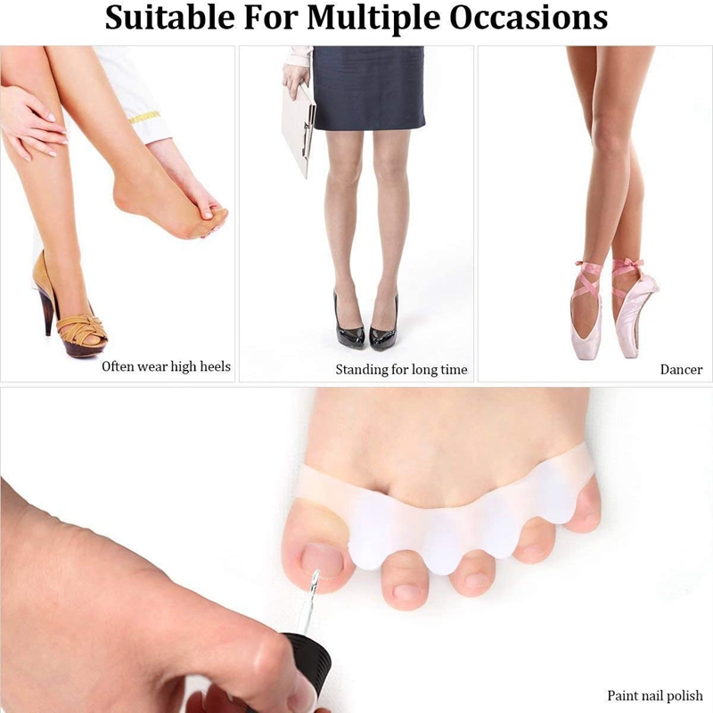 1 Pair Silicone Toe Separators - Women'S Shoes With Bunions recension och pris
