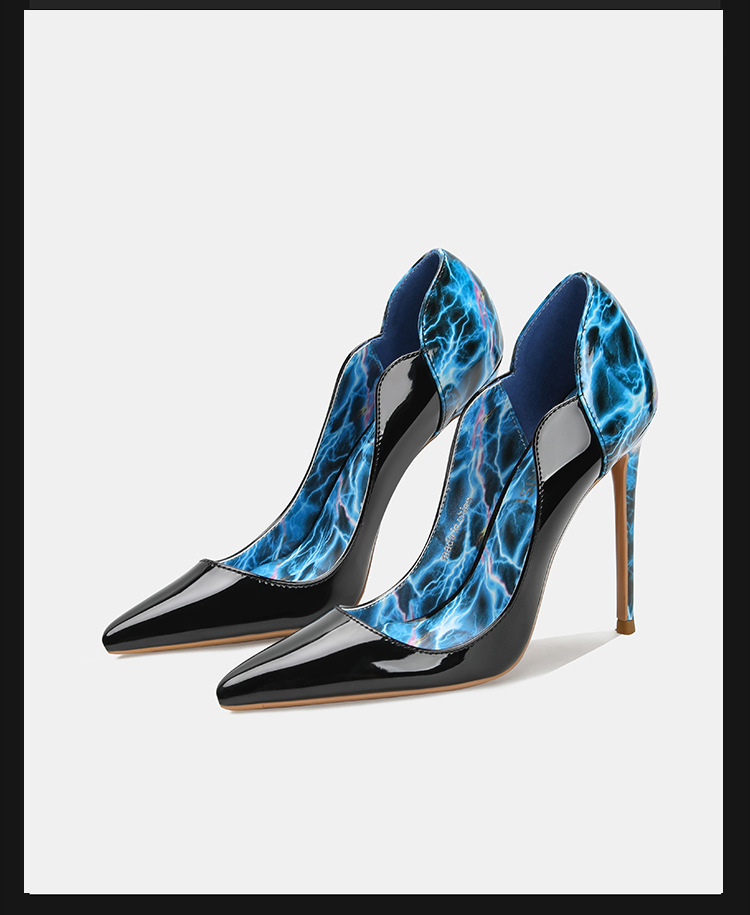 Electric Lightning Leopard Sti - Court Heel Pointed recension och pris