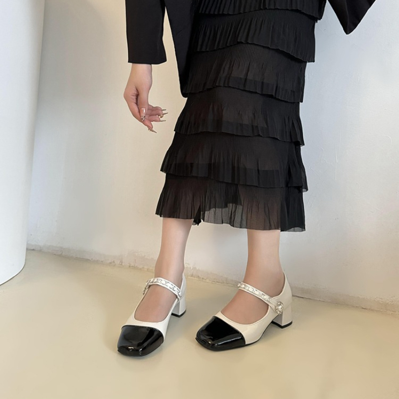 2026 Pearl Clasp Thick-Topped  - Women'S Shoes Quality recension och pris