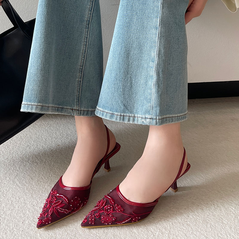 2026 Elegant Slingback Sandals - Women Shoes Brand recension och pris