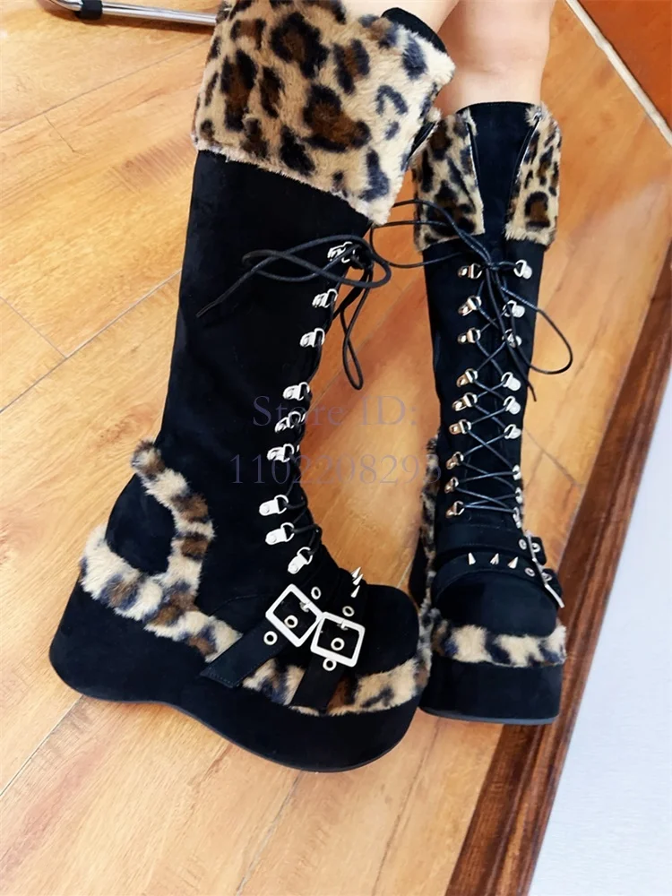 Leopard Fur Knee-high Boots So - Women Shoes Size Chart recension och pris