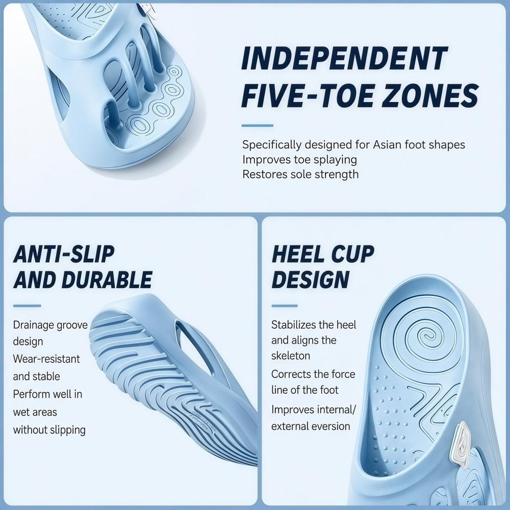 EVA Five Toe Slide Sandals Non - Women'S Shoes With Bunions recension och pris