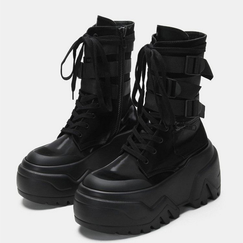 Hot Fashion Women Chunky Platf - Women Shoes Size Chart recension och pris