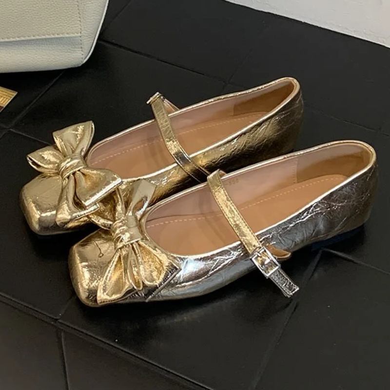 Cute Bowknot Square Toe Design - Women Shoes Brand recension och pris
