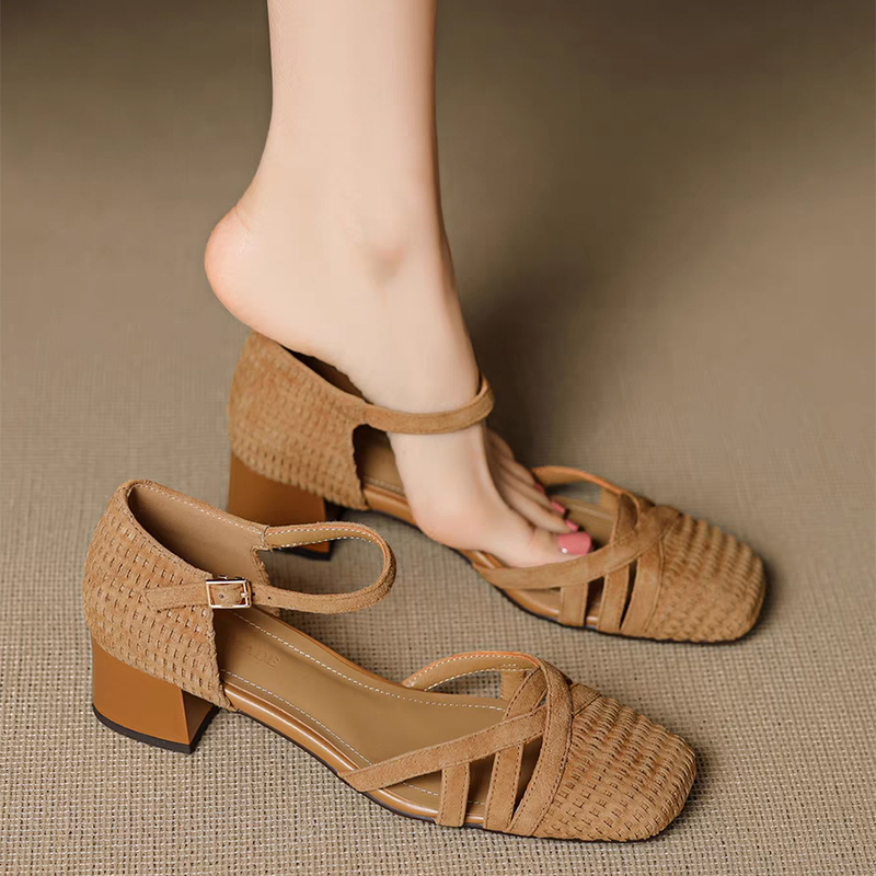 Retro Weave High Heel Sandals  - Women'S Shoes Quality recension och pris