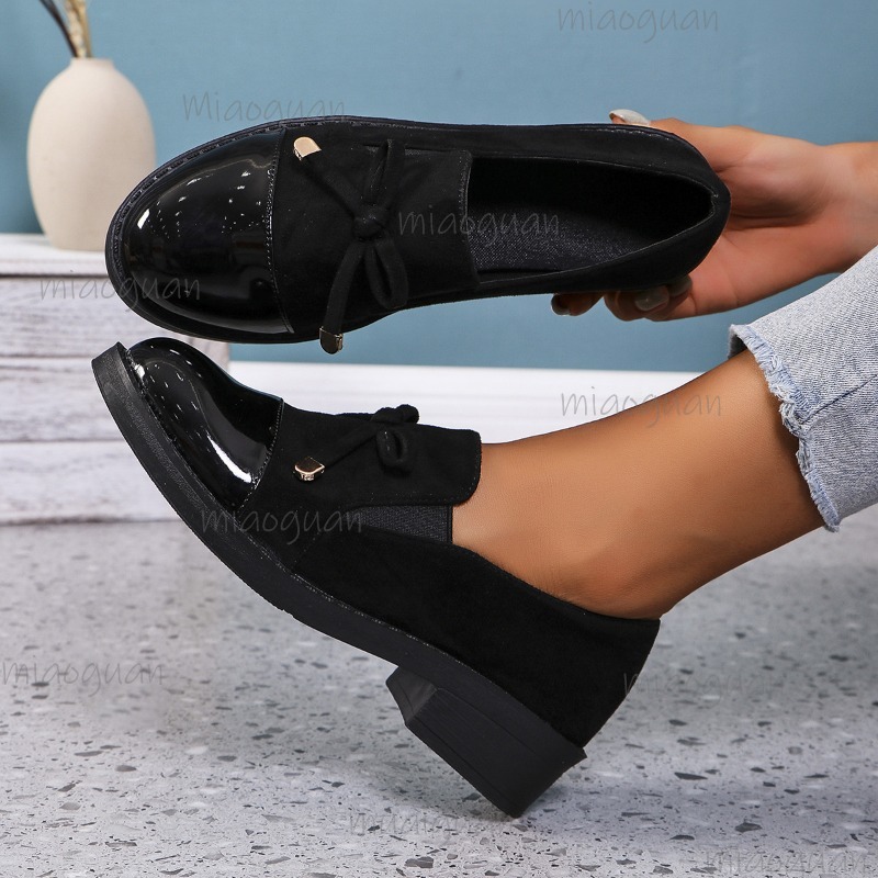 Lady Casual Shoes Slip On PU L - Women'S Shoes Loafers Black recension och pris