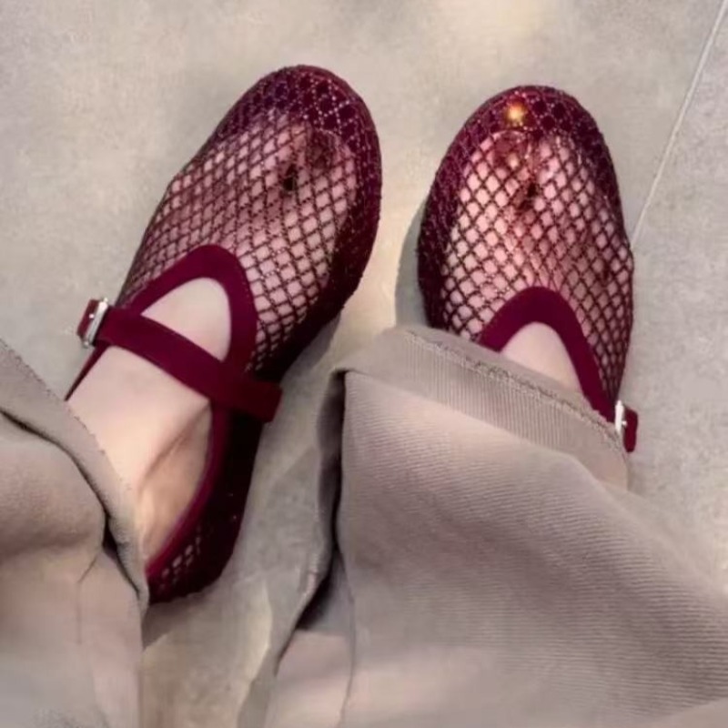 Hollow Rhinestone Baotou Sanda - Women Shoes Casual recension och pris
