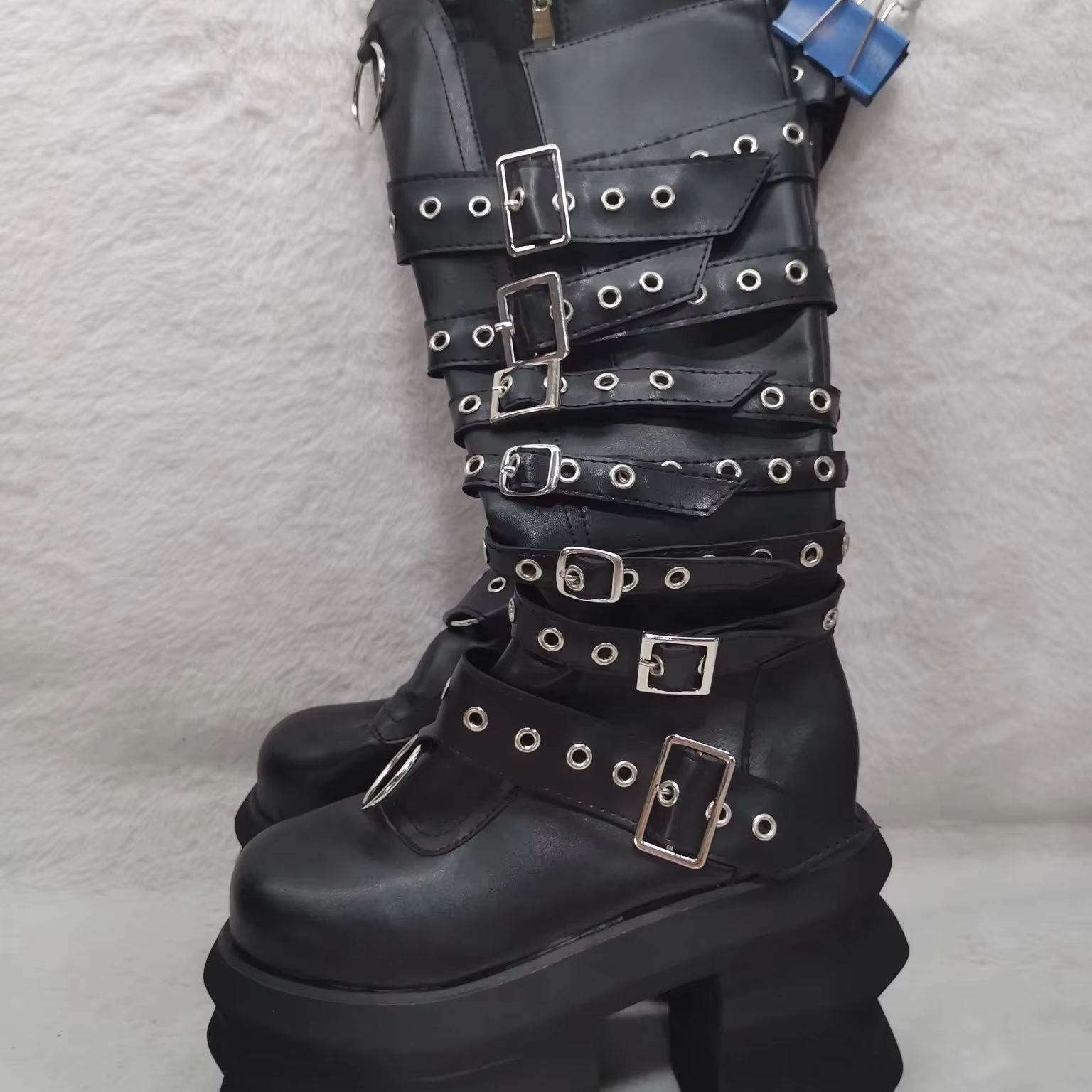 Belt Buckle Platform Thick Sol - Women Shoes Size Chart recension och pris