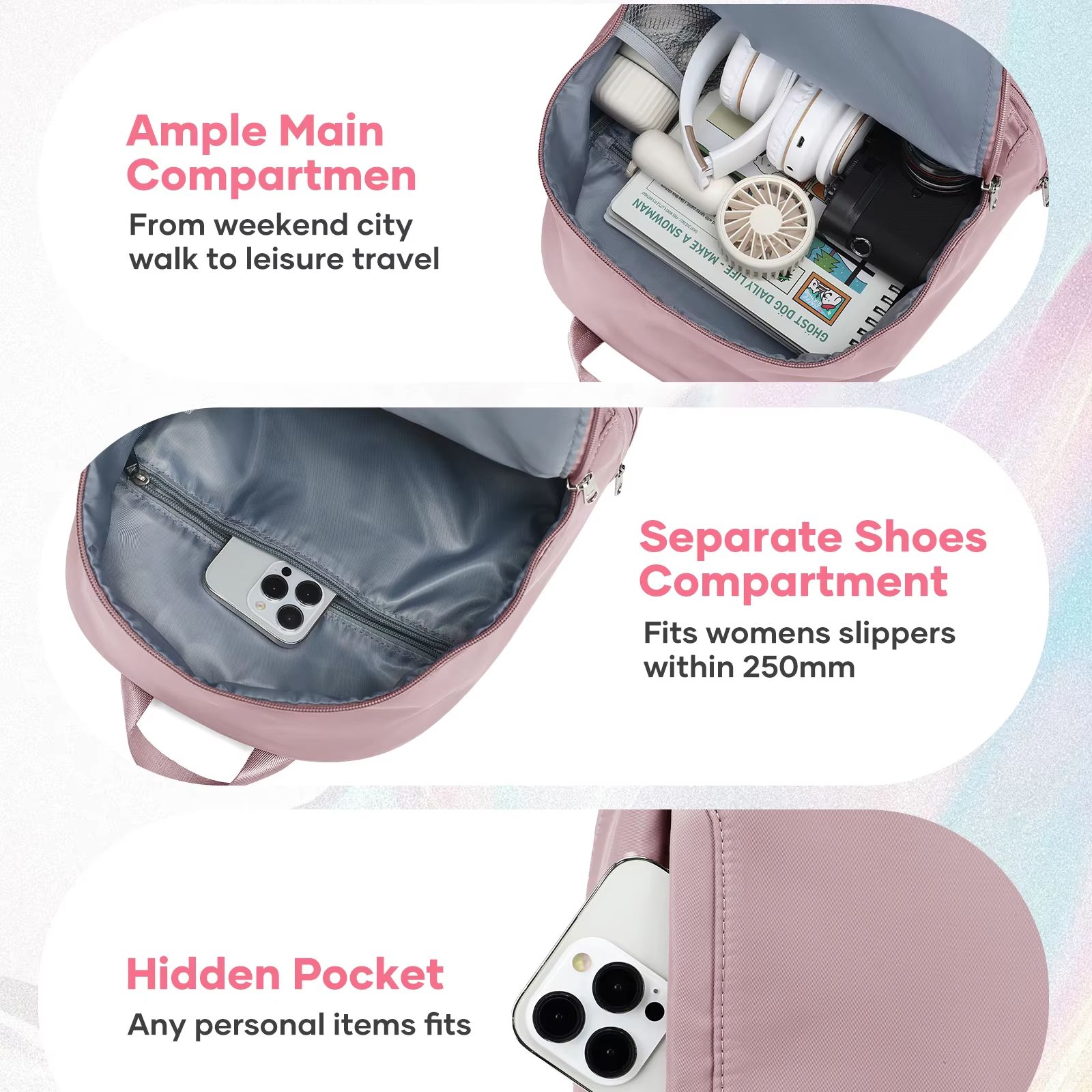 Bag For Women, Small Sports Ba - Women Shoes Zipper recension och pris