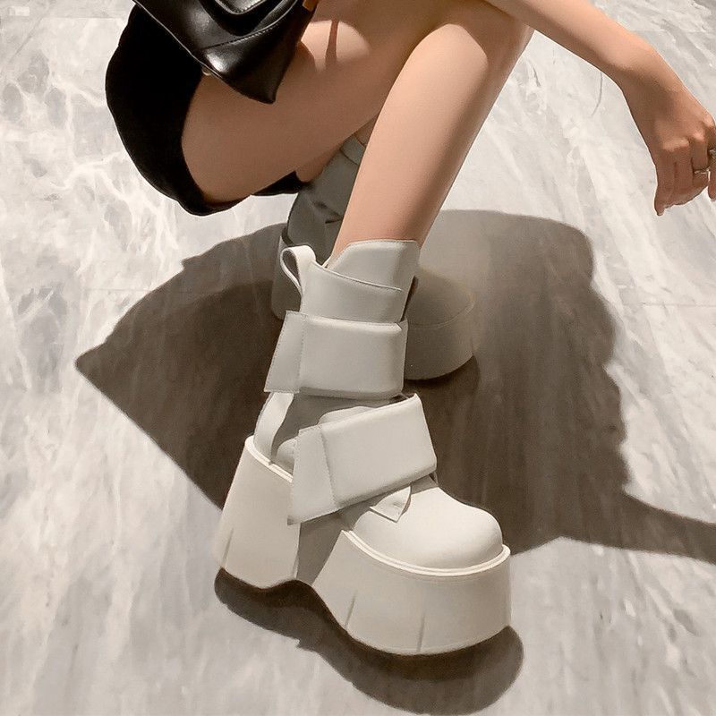 Women's White Platform Ankle B - Women Shoes Size Chart recension och pris