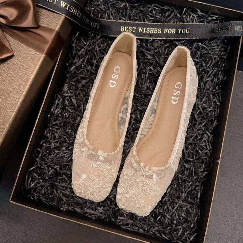 Elegant Hollow out Mesh Single - Loafer Flat Women recension och pris