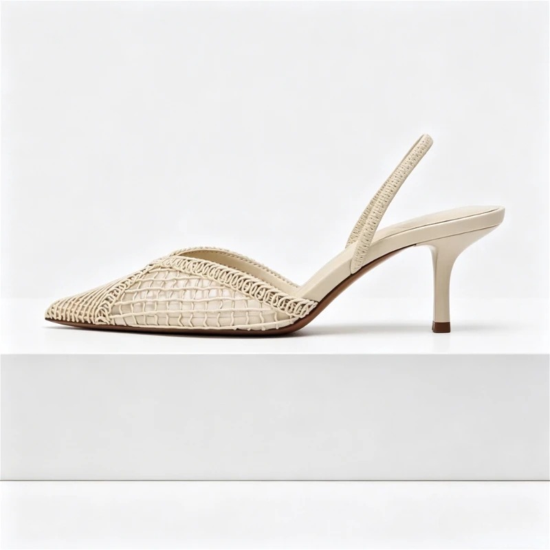 Mesh Woven Heeled Sandals Wome - Women Shoes Brand recension och pris