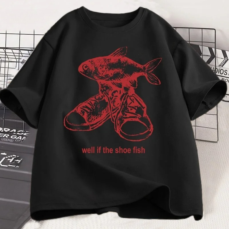 Shoe Fish Cursed T-Shirt Tees  - Women'S Shoes In The 90S recension och pris